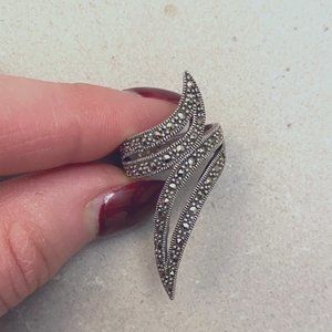Silver Leaf Ring